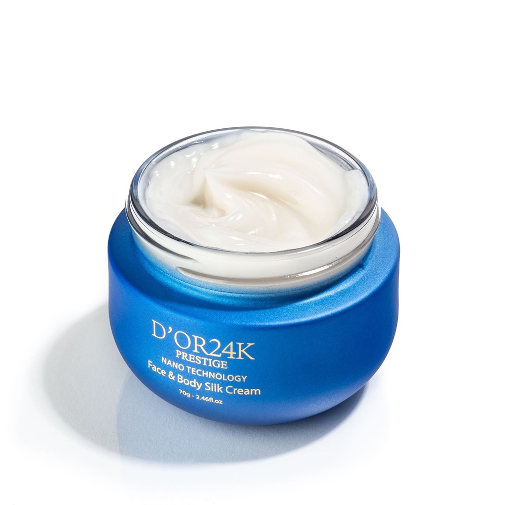 D’OR24K PRESTIGE NANOTECHNOLOGY Face & Body Silk Cream - Blue and Gold - Picture 2 of 6